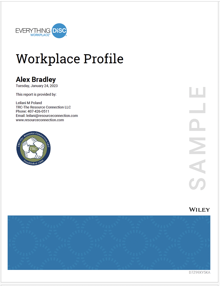 Everything DiSC Workplace Report Cover