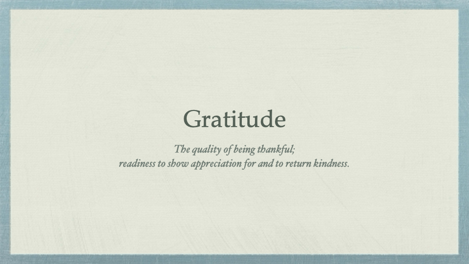 Gratitude Slide Show