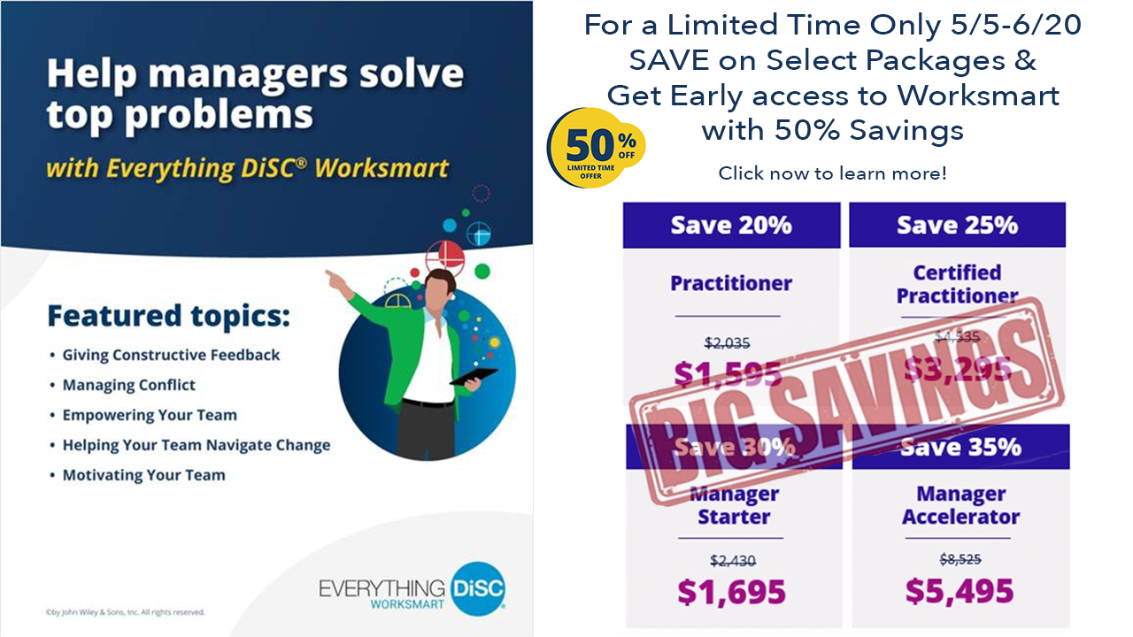 Get Started with Everything DiSC Worksmart and Save